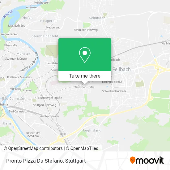 Pronto Pizza Da Stefano map