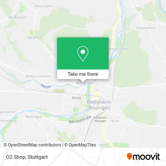 O2 Shop map