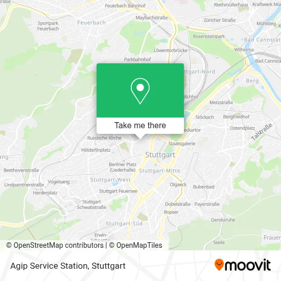 Agip Service Station map