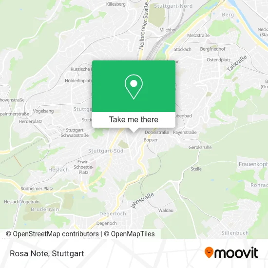 Rosa Note map