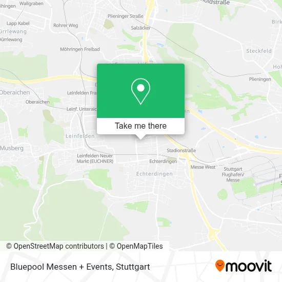 Bluepool Messen + Events map