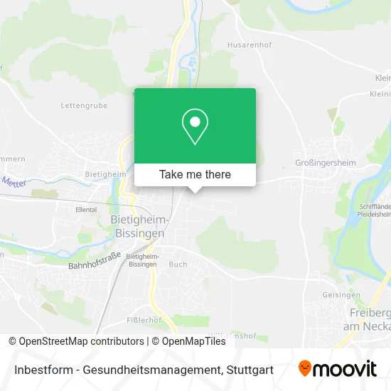 Inbestform - Gesundheitsmanagement map