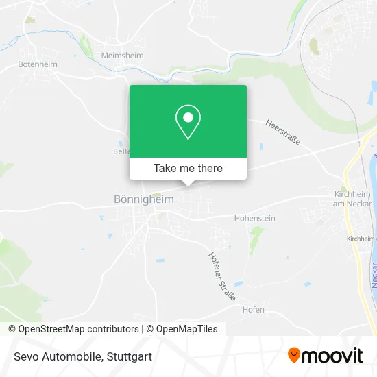 Sevo Automobile map