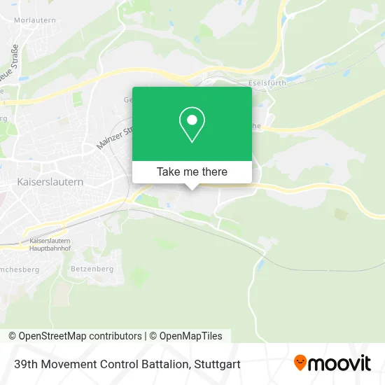 39th Movement Control Battalion map