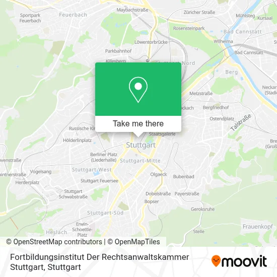 Fortbildungsinstitut Der Rechtsanwaltskammer Stuttgart map