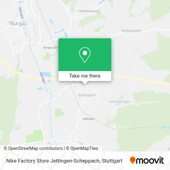 Nike Factory Store Jettingen-Scheppach map