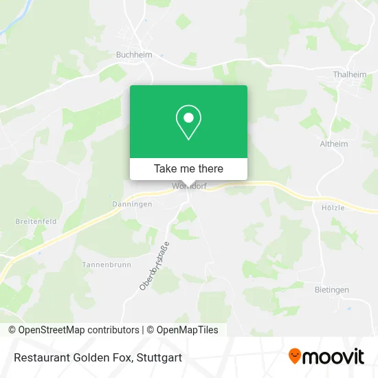Restaurant Golden Fox map