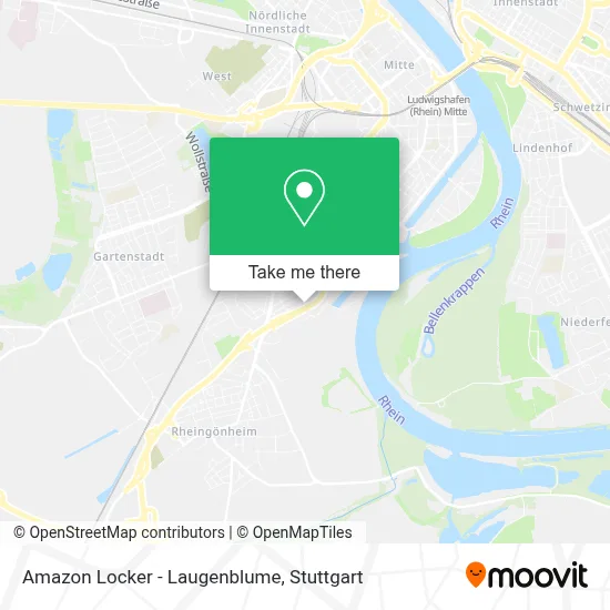 Amazon Locker - Laugenblume map