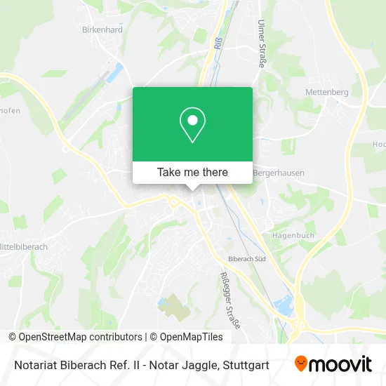 Notariat Biberach Ref. II - Notar Jaggle map