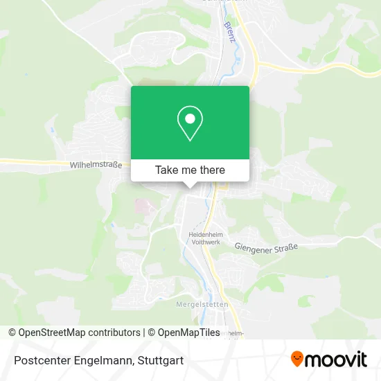 Postcenter Engelmann map