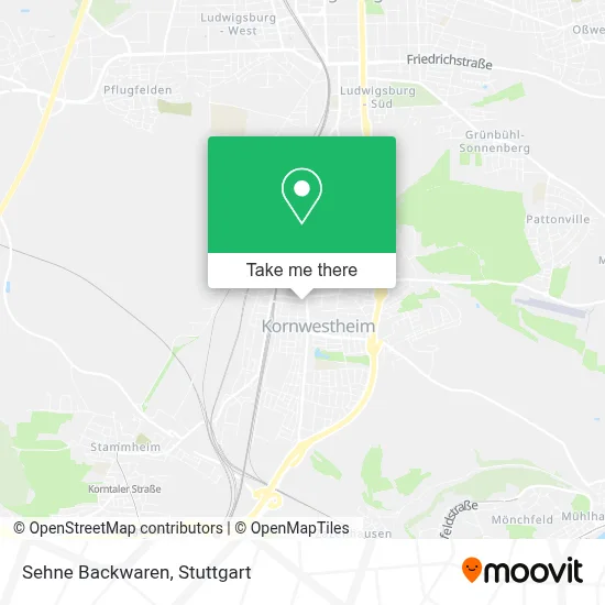 Sehne Backwaren map