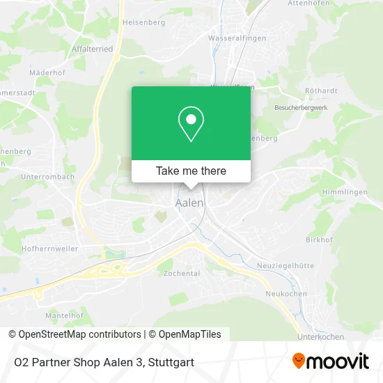 O2 Partner Shop Aalen 3 map