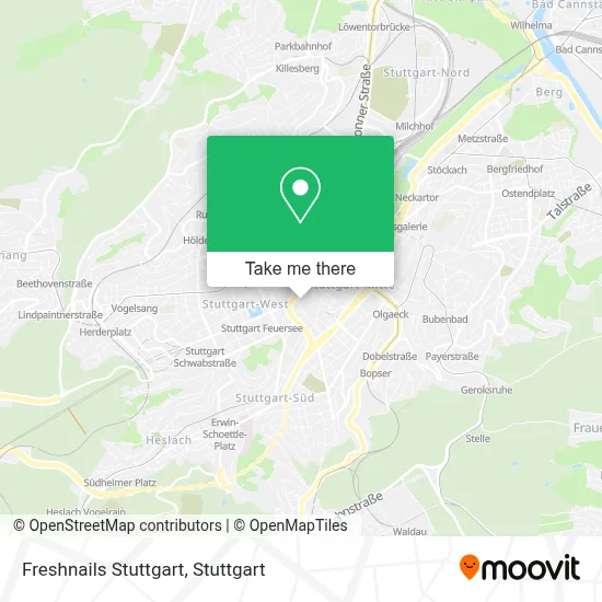 Freshnails Stuttgart map