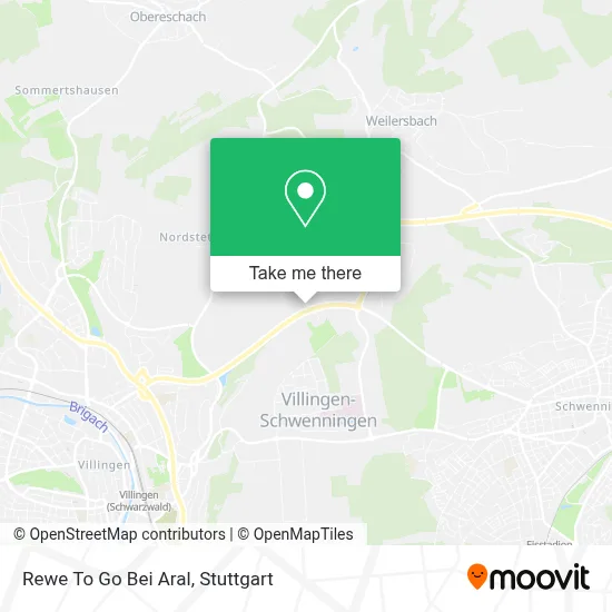 Rewe To Go Bei Aral map