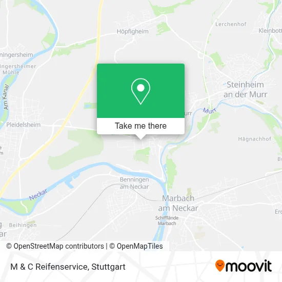 M & C Reifenservice map