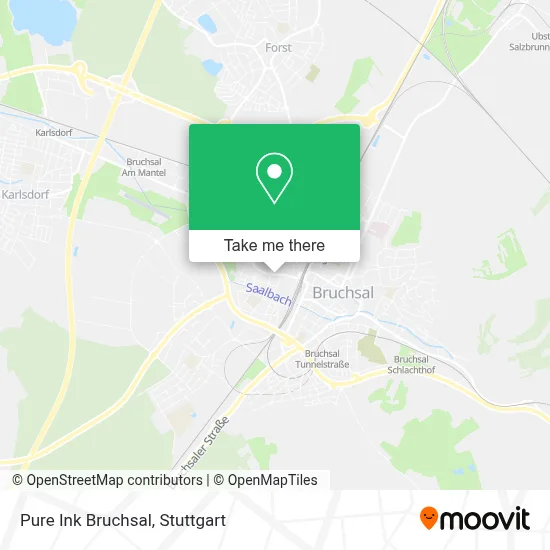 Pure Ink Bruchsal map
