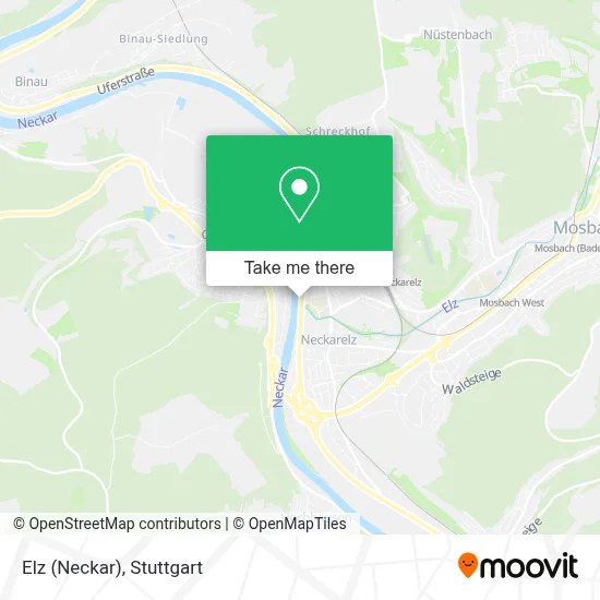 Elz (Neckar) map