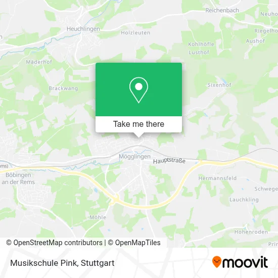 Musikschule Pink map