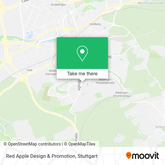 Red Apple Design & Promotion map