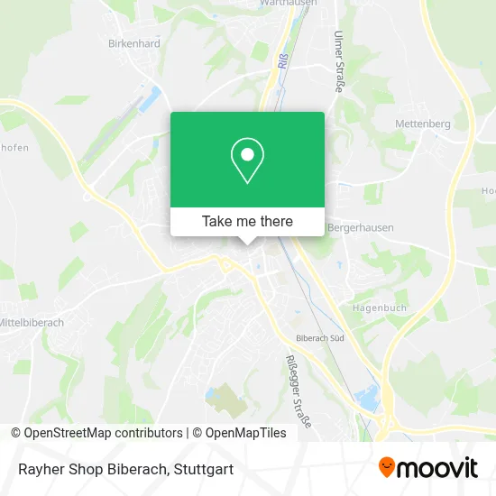 Rayher Shop Biberach map