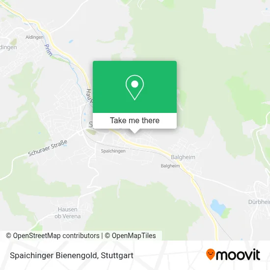 Spaichinger Bienengold map