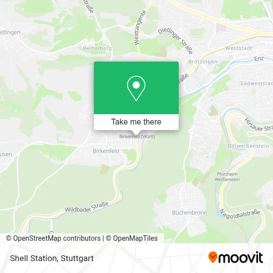 Shell Station map