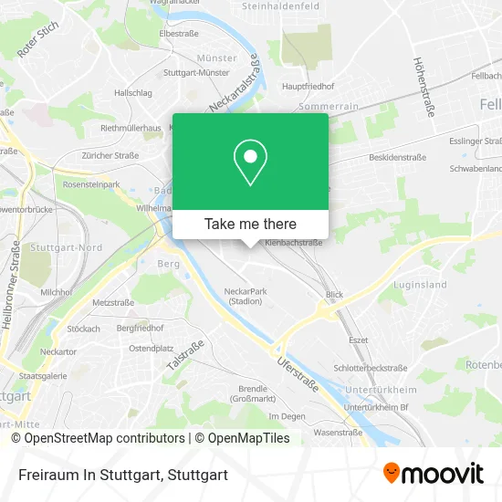Freiraum In Stuttgart map