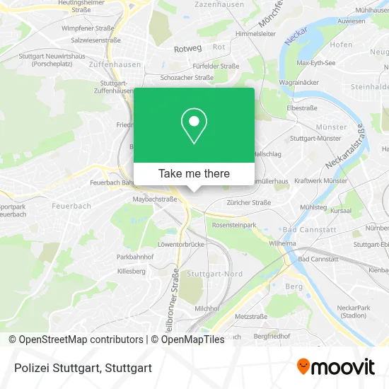Polizei Stuttgart map
