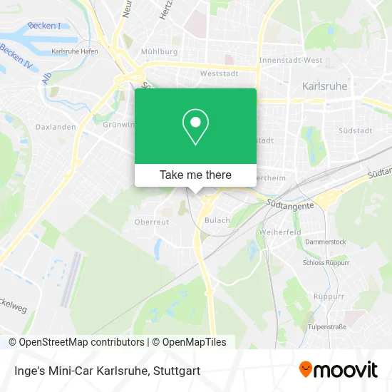 Inge's Mini-Car Karlsruhe map