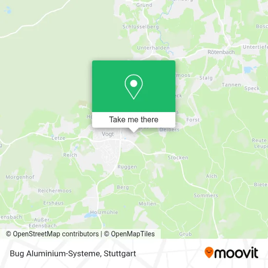 Bug Aluminium-Systeme map
