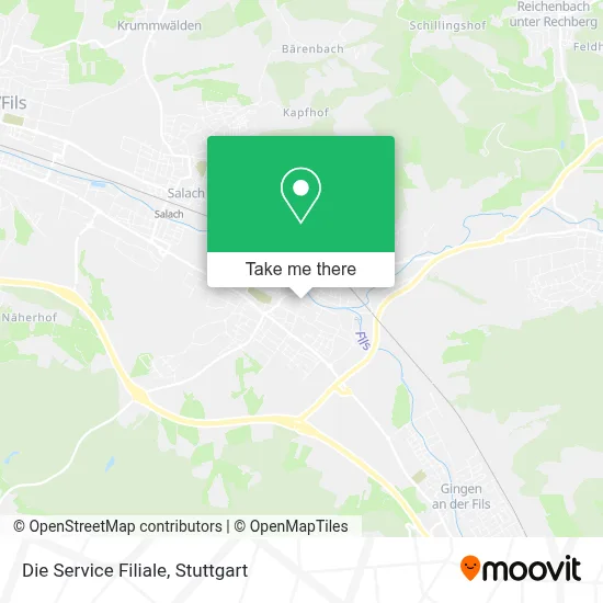 Die Service Filiale map