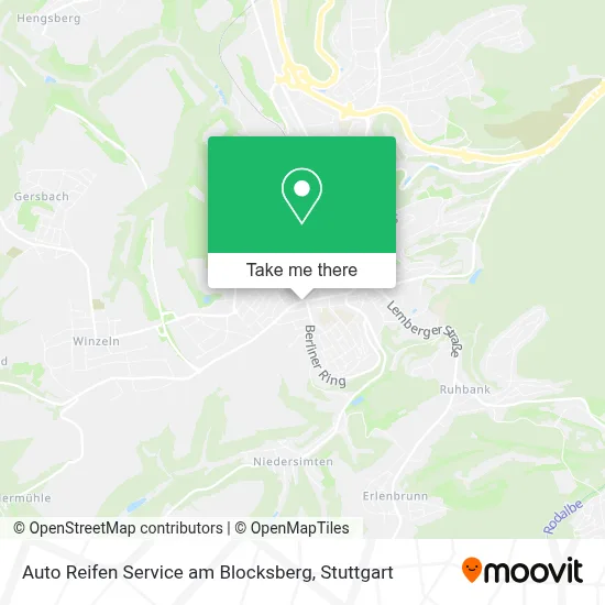 Auto Reifen Service am Blocksberg map