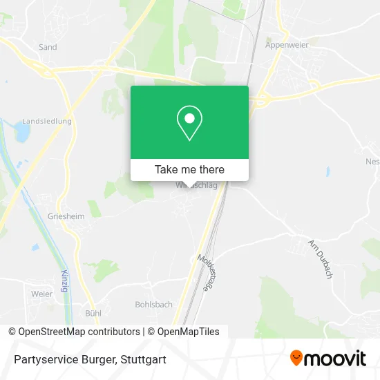 Partyservice Burger map