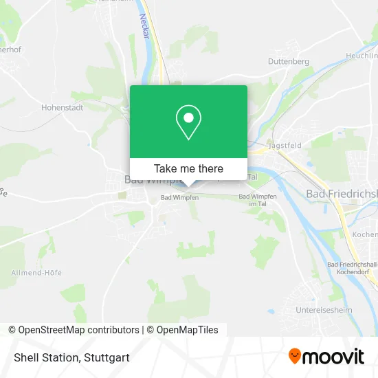 Shell Station map
