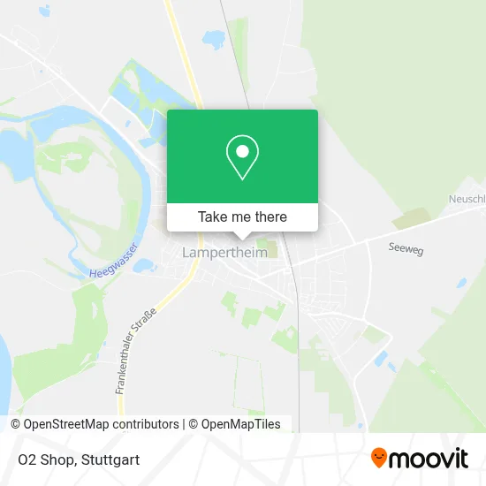 O2 Shop map