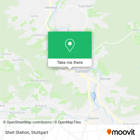 Shell Station map