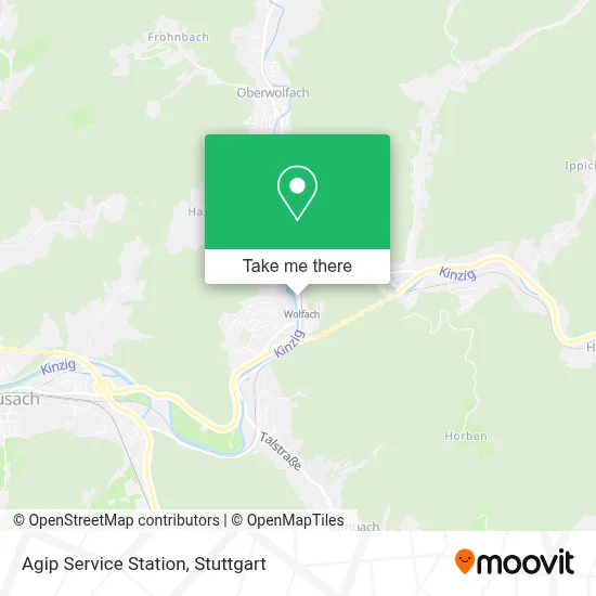 Agip Service Station map
