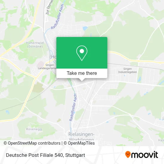 Deutsche Post Filiale 540 map