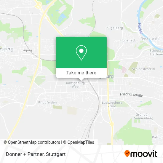 Donner + Partner map