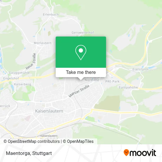 Maentorga map