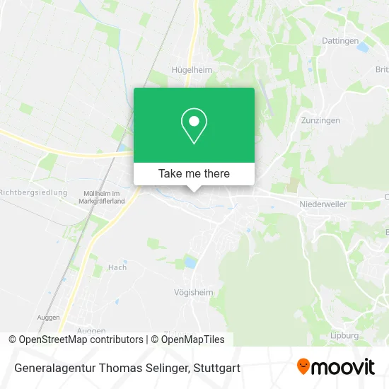 Generalagentur Thomas Selinger map