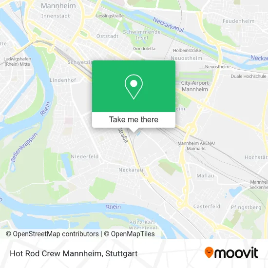 Hot Rod Crew Mannheim map
