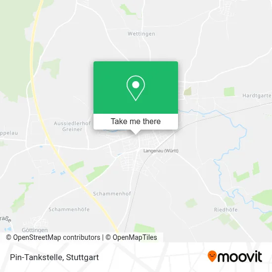 Pin-Tankstelle map