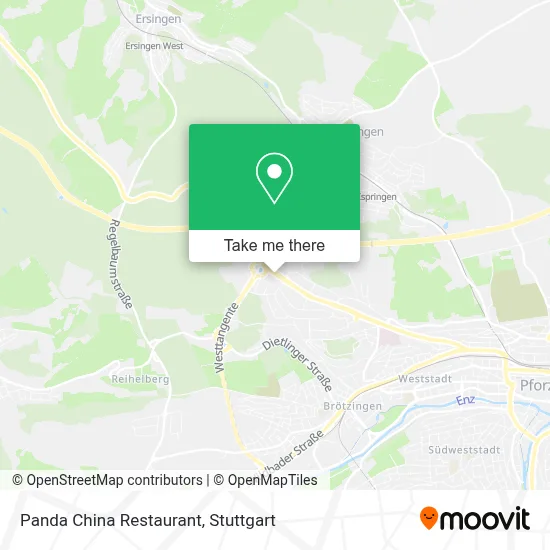 Panda China Restaurant map