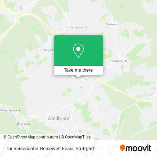 Tui Reisecenter Reisewelt Fessi map