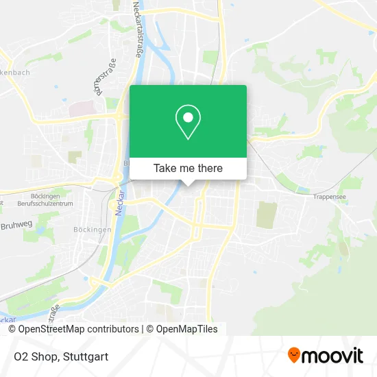 O2 Shop map