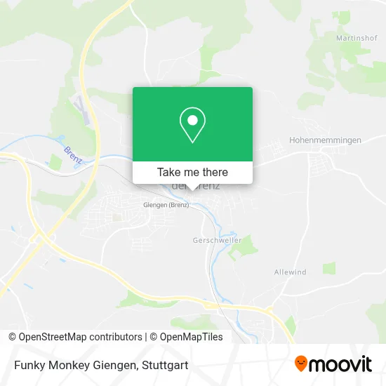 Funky Monkey Giengen map