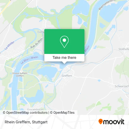 Rhein Greffern map