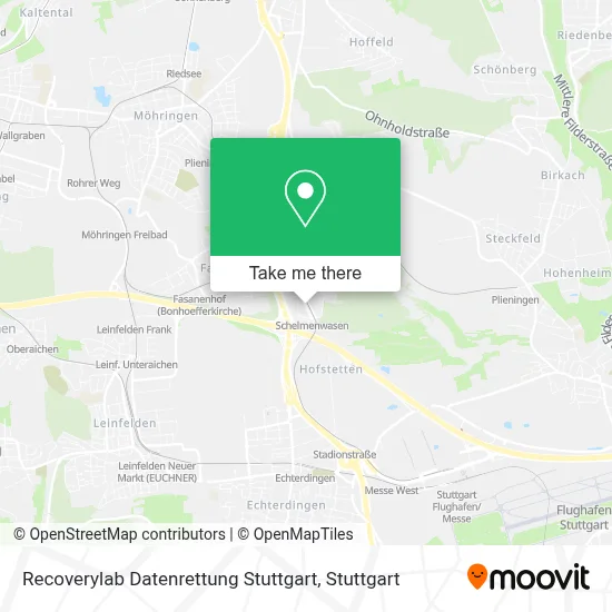 Recoverylab Datenrettung Stuttgart map