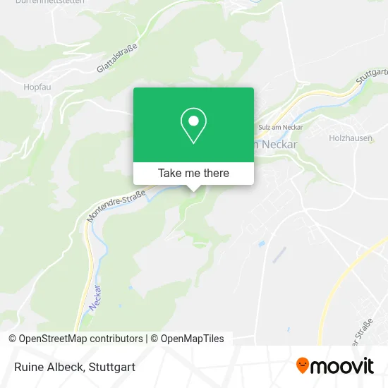 Ruine Albeck map